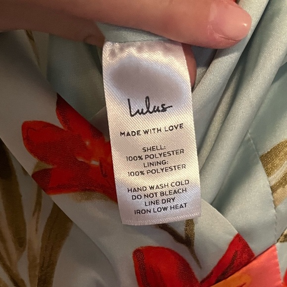 Lulus Flora Satin Print Dress - Picture 6 of 7